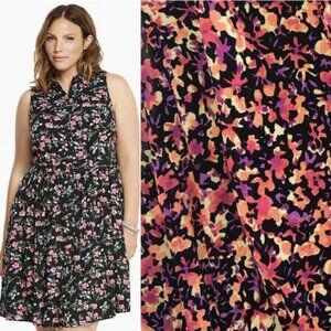 Torrid Floral Flower Dress Size 1